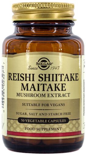 Solgar Reishi, Shiitake and Maitake (Mushroom Extract) 50 Capsules