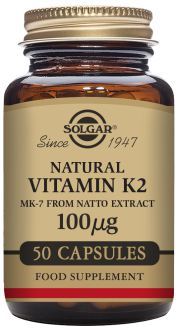 Solgar Vitamin K2 100mcg Menaquinone 7 50 capsules