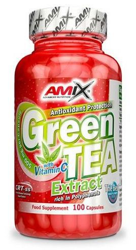 Amix Green Tea Extract With Vitamin C 100 Capsules