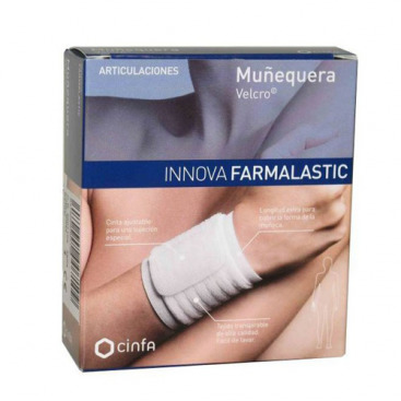 Cinfa Farmalastic Innova Velcro White T/PM Wristband