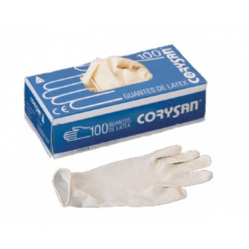 Corysan Latex Glove 100 Units Med