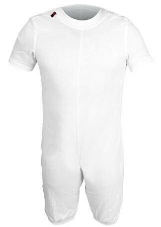Ubiotex Sanitized Anti-Diaper Pajamas, All Short, White, S