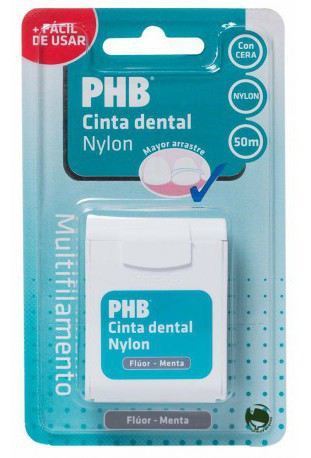 Nylon Dental tape with wax Mint