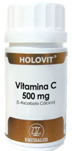 Equisalud Vitamin C Holovit 500 Mg L-Ascorbate Calcium Capsules