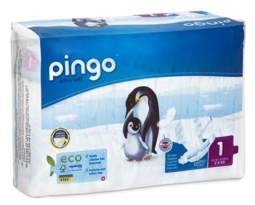 Pingo Eco-friendly diapers for newborns, size 1, 27 units