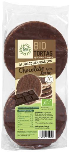 Sol Natural Bio Milk Chocolate tortias 6 Units 100 gr