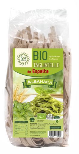 Sol Natural Spelt tagliatelle with basil Bio 250 gr