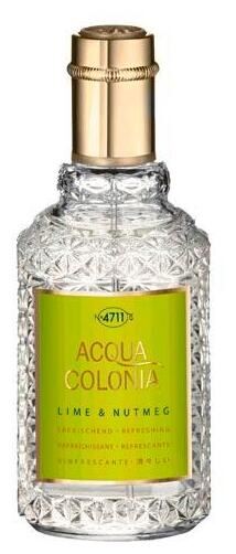 4711 Acqua Colonia Lime and Nutmeg Eau de Cologne Splash Spray 50 ml