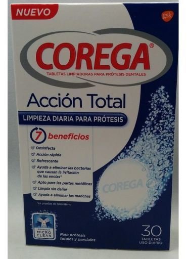 Corega Total Action 30 Tablets