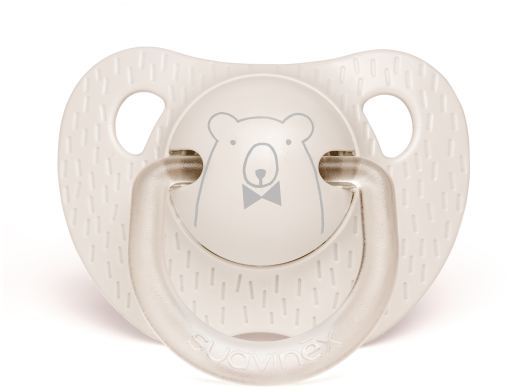 Pacifier Evolution Anatomical Gray Bear 0 to 6 Months