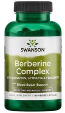 Berberine Complex with Cinnamon, Gymnema &amp; Fenugreek 90 vegetarian capsules