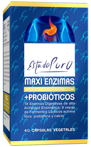 Pure state Maxi Enzymes + Probiotics 40 vegetable capsules