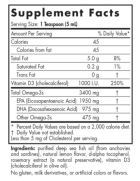 Ultimate Omega Xtra 3400 mg Lemon 237 ml Ultimate Omega Xtra 3400 mg Lemon 237 ml