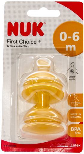 Nuk Latex Teat Wide Mouth 2 units size 1