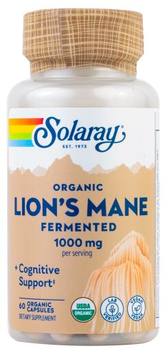 Solaray Lion's Mane 500 mg 60 Vegetable Capsules