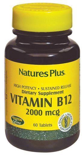 NaturesPlus Vitamin B12 2000 mcg 60 Tablets