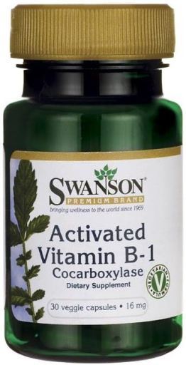 Activated Vitamin B-1 Cocarboxylase 16 mg 30 Capsules