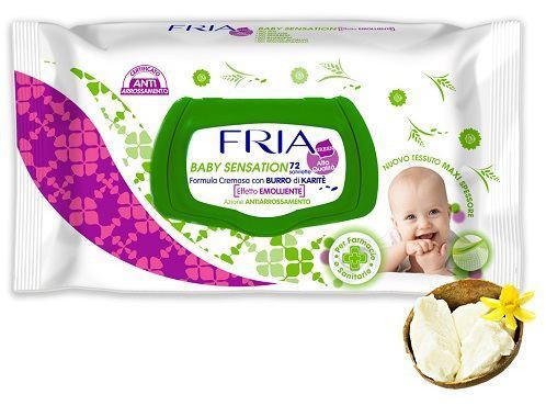 Fria Baby Sensation Emollient Wipes 72 units