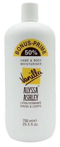 Alyssa Ashley Vanilla Hand and Body Hydration 750 ml