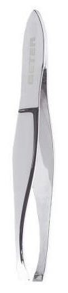 Chrome Straight Tip Depilator Tweezers