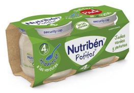 Nutrib&eacute;n Bipack Baby Food Green Beans with Potatoes 2x120 gr