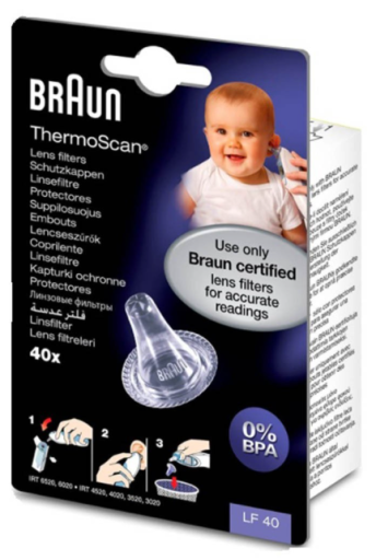 Braun Disposable Tips for Braun ThermoScan 40 Units