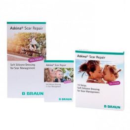 Braun Medical Askina Scar Repair Silicone Sheet 2x14 cm 15 units