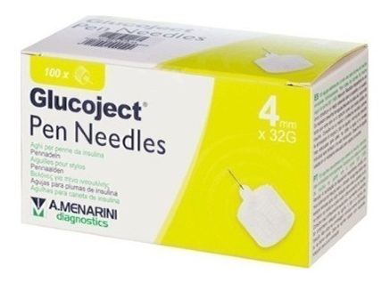 Menarini Glucoject Insulin Needle 32gx4mm 100 units