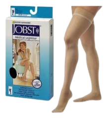 Jobst Long Lace Stockings Light Natural Compression Size 5