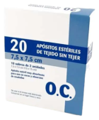 Non-woven dressings 7.5x7.5 cm 20 units