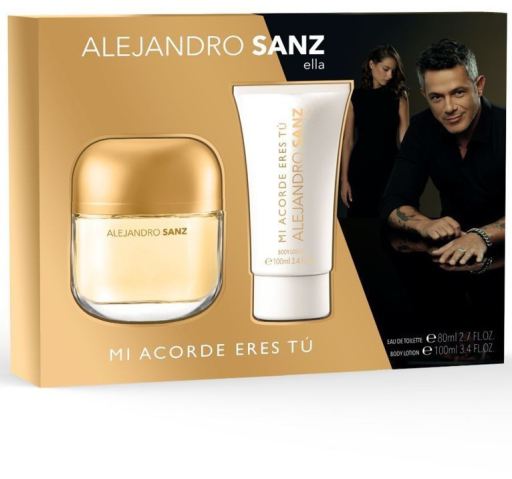 Alejandro Sanz Set Mi Acorde Eres T&uacute; Eau de Toilette 80 ml + Body Lotion 100 ml