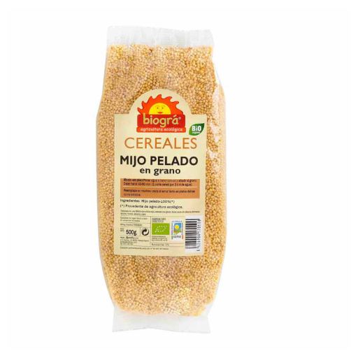 Biogra Millet Peeled Organic Grain 500 gr