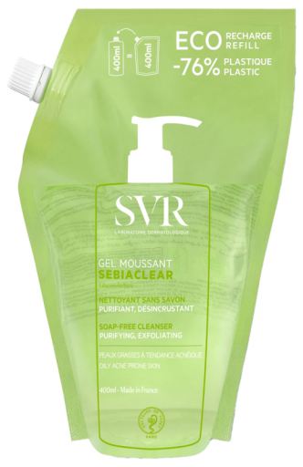 SVR Sebiaclear Gel Moussant EcoPack Refill 400 ml