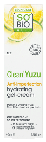 SO'BiO &eacute;tic Clean Yuzu Anti-Imperfection Moisturizing Gel Cream 40 ml