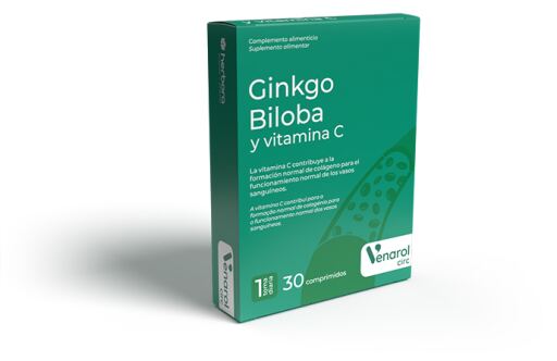 Herbora Venarol Ginkgo Biloba and Vitamin C 30 Capsules