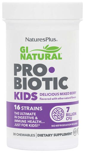 NaturesPlus GI Natural Probiotic Children 30 Chewable Tablets