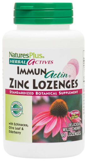 NaturesPlus ImmunActin Zinc Lozenges 60 Tablets