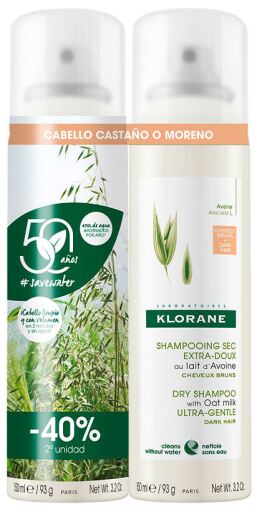 Oatmeal Dry Shampoo with Color 2 x 150 ml