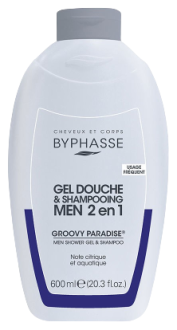 Byphasse Groovy Paradise Shower Gel Men 2 in 1 600 ml