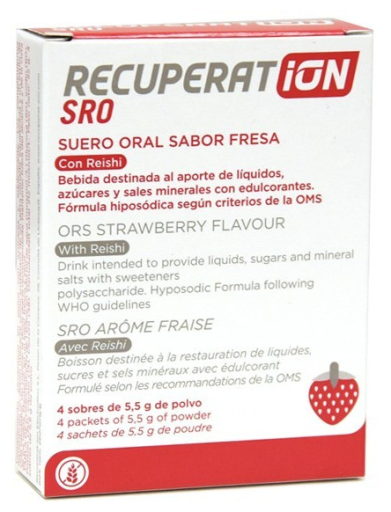 Recuperation ORS Oral Serum Strawberry Sachets 4 Sticks