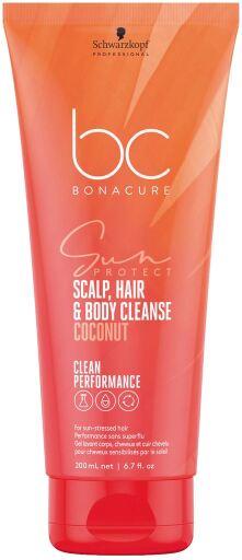 Schwarzkopf Professional BC Bonacure Sun Protect Scalp Hair&Body Cleanse 200 ml