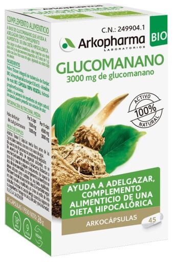 Arkopharma Arkocapsules Bio Glucomannan 45 Capsules
