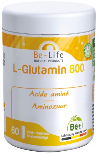 Be-Life L-Glutamine 800 mg. Amino acid 60 Capsules