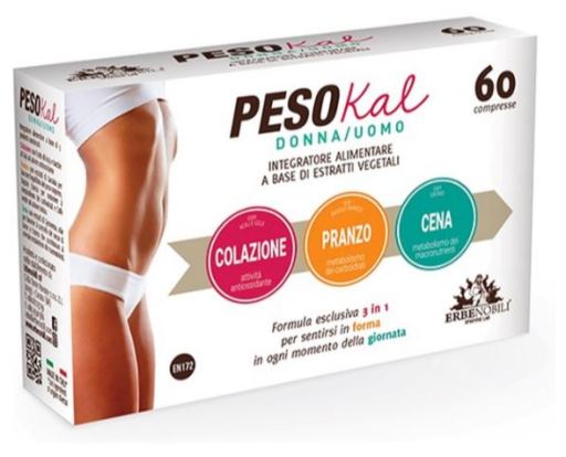 Erbenobili Pesokal Uomo/Donna Compost Weight Reducer 60 Tablets