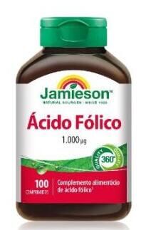 Jamieson Folic Acid 1000 mcg 100 Tablets