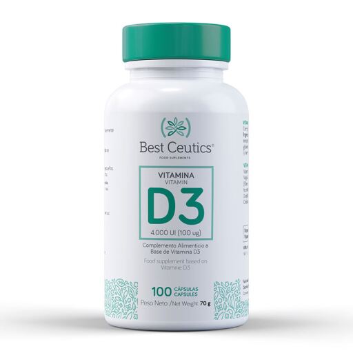 Best Ceutics Vitamin D3 4000 IU 100 Capsules