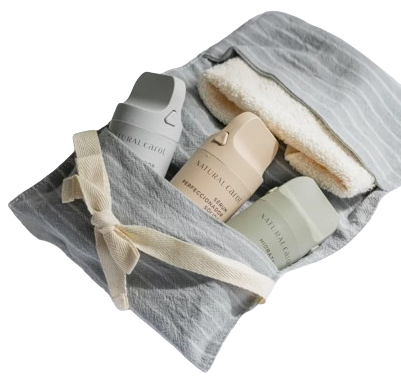 Natural Carol Toiletry Bag Sticks 4 Pieces