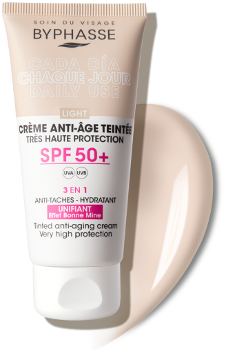 Byphasse Anti-Aging Facial Cream With Color SPF50+ 50 ml