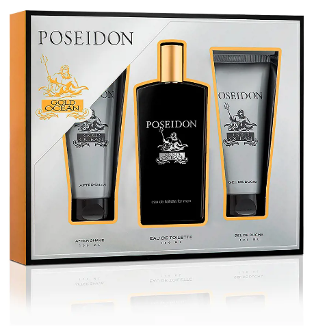 Poseidon Gold Ocean For Men Case 3 Pieces