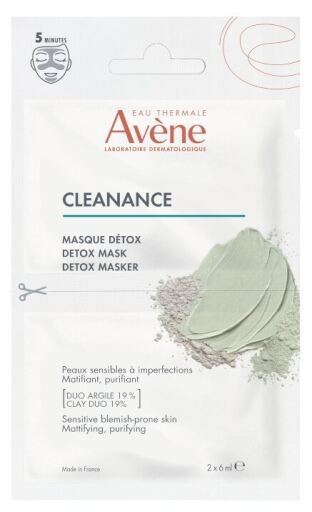 Av&egrave;ne Cleanance Detox Mask 2 x 6 ml